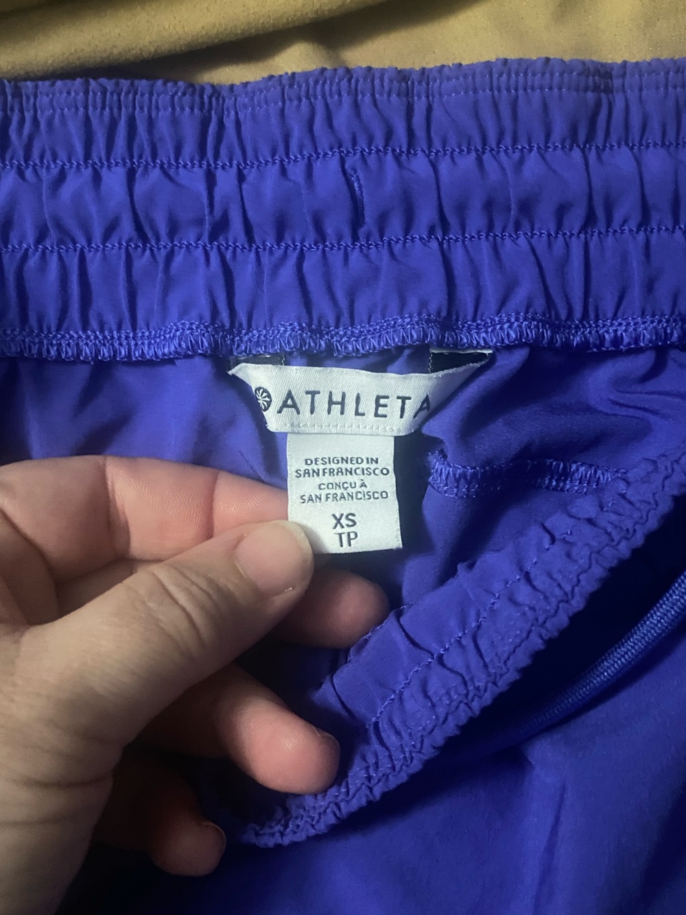 Athleta beautiful blue Running Shorts with Elastic Waist